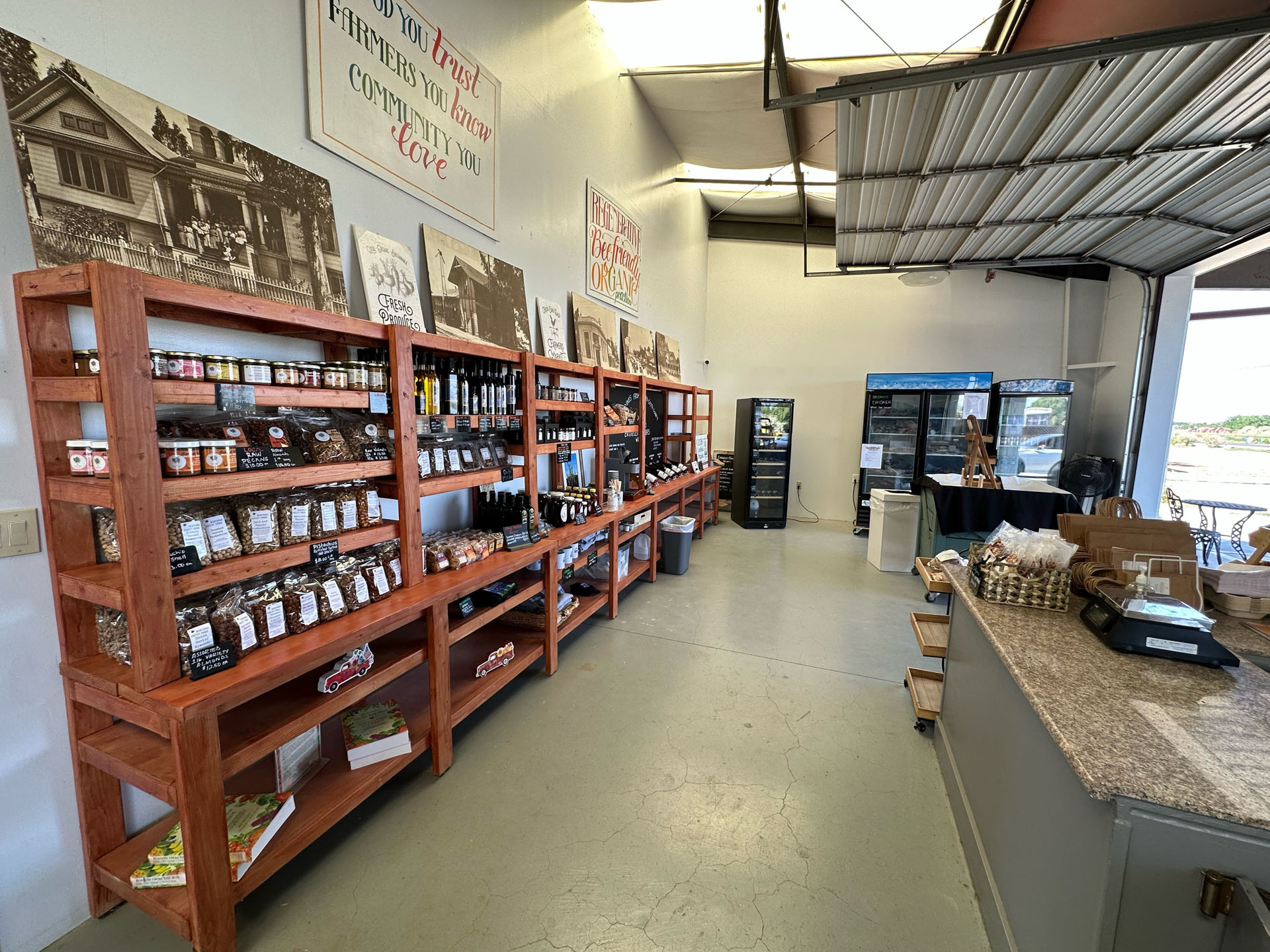 Urban-Edge-Farm-Store Inside the farm store